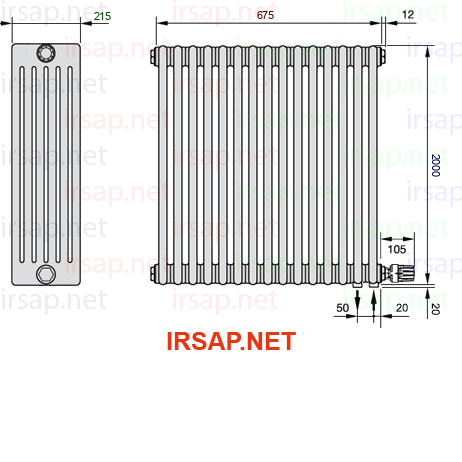Радиатор IRSAP Tesi 62000/15 T26 CL 01